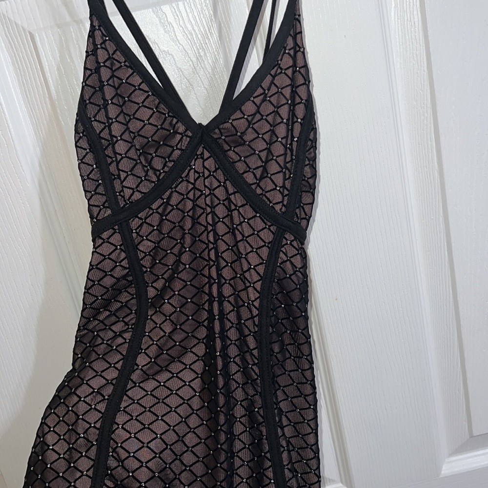 Black cute mini dress